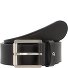  Skórzany pasek casual Model black | 95 cm