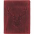  Vintage Wallet Stag Leather 9,5 cm Model rusty red