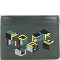  Niebieski kwadratowy portfel Revamp RFID skórzany 13 cm Model green-yellow-graphic
