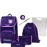  Ergoplus Zestaw tornistra 8-części Model violet