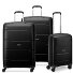 Galaxy 4 kółka Zestaw walizek 3-części Model black Galaxy 4 kółka Zestaw walizek 3-części Model black