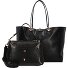  Dwustronna torba shopper Axtell 35 cm Model black - black python