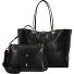  Dwustronna torba shopper Axtell 35 cm Model black - black python