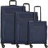 Travel Line 9704 4 kółka Zestaw walizek 3-części z plisą rozprężną Model dark blue