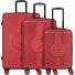  4 kółka Zestaw walizek 3-części Model dark red