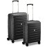 Starlight 3.0 4 kółka Zestaw walizek 2-części z plisą rozprężną Model black Starlight 3.0 4 kółka Zestaw walizek 2-części z plisą rozprężną Model black