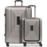  Essentials 14 zestaw walizek na 4 kółkach 2 szt. przegroda na laptopa z elastycznym zagięciem Model coffee grey metallic