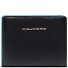  Blue Square Portfel Ochrona RFID Skórzany 11 cm Model black
