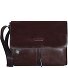  Blue Square Messenger Leather 37 cm Laptop Compartment Model mahagonibraun