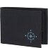 New Cryptan Portfel Ochrona RFID 8.5 cm Model schwarz-windrose 2.0 cyan