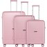  Spin 4-Wheel Suitcase Set 3szt. Model sweetpink