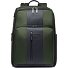 Krótki plecak podróżny skórzany 43 cm przegroda na laptopa Model green Krótki plecak podróżny skórzany 43 cm przegroda na laptopa Model green