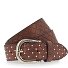  Lina Gold Studded Belt Leather Model cognac | 75 cm