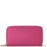  Bologna Leather XL Double Zip-Around Wallet RFID Leather 20 cm Model hot pink