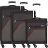 Sky Surfer 4 kółka Zestaw walizek 3-części Model black-red2
