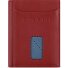  Secure Slim Portfel Ochrona RFID Skórzany 8 cm Model rot