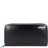  Blue Square Wallet RFID Leather 19 cm Model schwarz