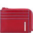  Blue Square Credit Card Case RFID Leather 11 cm Model red