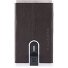  Czarne kwadratowe etui na karty kredytowe RFID Skóra 6 cm Model dark brown
