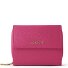  Skórzany portfel Bologna z zamkiem błyskawicznym 12 cm Model hot pink