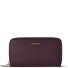  Bologna Leather XL Double Zip-Around Wallet RFID Leather 20 cm Model burgundy