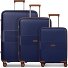Eco Edition 02 4 kółka Zestaw walizek 3-części z plisą rozprężną Model navy Eco Edition 02 4 kółka Zestaw walizek 3-części z plisą rozprężną Model navy