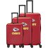  travelite x NFL 4 kółka Zestaw walizek 3-części z funkcją poszerzenia Model kansas city chiefs