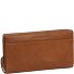  Halle Portfel Ochrona RFID Skórzany 19 cm Model cognac