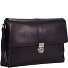  Bergamo Messenger Leather 38 cm Laptop Compartment Model schwarz