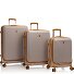  EZ Fashion 4 kółka Zestaw walizek 3-części z plisą rozprężną Model brown houndstooth