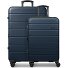  Zestaw walizek Miami z 4 kółkami, rozmiary S i L, z funkcją poszerzenia kieszeni Model navy blue