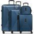  Zestaw walizek Essentials 14 na 4 kółkach + kosmetyczka 4 szt. z elastycznym zagięciem Model dark blue metallic