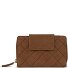  Fabia Portfel Ochrona RFID Skórzany 16 cm Model cognac