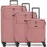  Essentials 12 THREE SET 4 kółka Zestaw walizek 3-części z funkcją poszerzenia Model rose