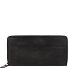  Destressed Portfel Ochrona RFID Skórzany 19 cm Model silver grey