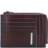  Niebieskie kwadratowe etui na karty kredytowe RFID Skóra 12 cm Model mahogany