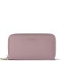  Bologna Leather XL Double Zip-Around Wallet RFID Leather 20 cm Model rose