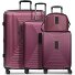  Zestaw walizek Essentials 14 na 4 kółkach + kosmetyczka 4 szt. z elastycznym zagięciem Model aubergine metallic