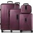  Zestaw walizek Essentials 14 na 4 kółkach + kosmetyczka 4 szt. z elastycznym zagięciem Model aubergine metallic