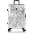 Black Camo 4 kółka Walizka M 66 cm z plisą rozprężną Model black-white world map Black Camo 4 kółka Walizka M 66 cm z plisą rozprężną Model black-white world map