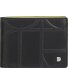  Up! Portfel Ochrona RFID Skórzany 11 cm Model black-bright yellow