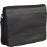  Hamburg Messenger Leather 32 cm Laptop Compartment Model schwarz