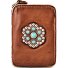  Tosca Portfel Ochrona RFID Skóra 13 cm Model cognac