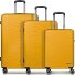  4-kołowy zestaw walizek Dallas 3.0 3-częściowy z elastyczną plisą Model yellow
