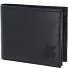  Leather Portfel Ochrona RFID Skóra 12 cm Model schwarz-turtle 2.0