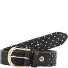 Lina Gold Studded Belt Leather Model schwarz | 100 cm Lina Gold Studded Belt Leather Model schwarz | 100 cm