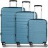  Seattle 4 kółka Zestaw walizek 3-części Model nordic-blue