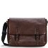  Memphis Briefcase Messenger Skórzany 38 cm Komora na laptopa Model dark brown