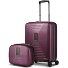  Zestaw walizek Essentials 14, 2 szt. wózek kabinowy z elastycznym składaniem i kosmetyczką Model aubergine metallic