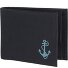  New Cryptan Portfel Ochrona RFID 8.5 cm Model schwarz-freedom anchor cyan